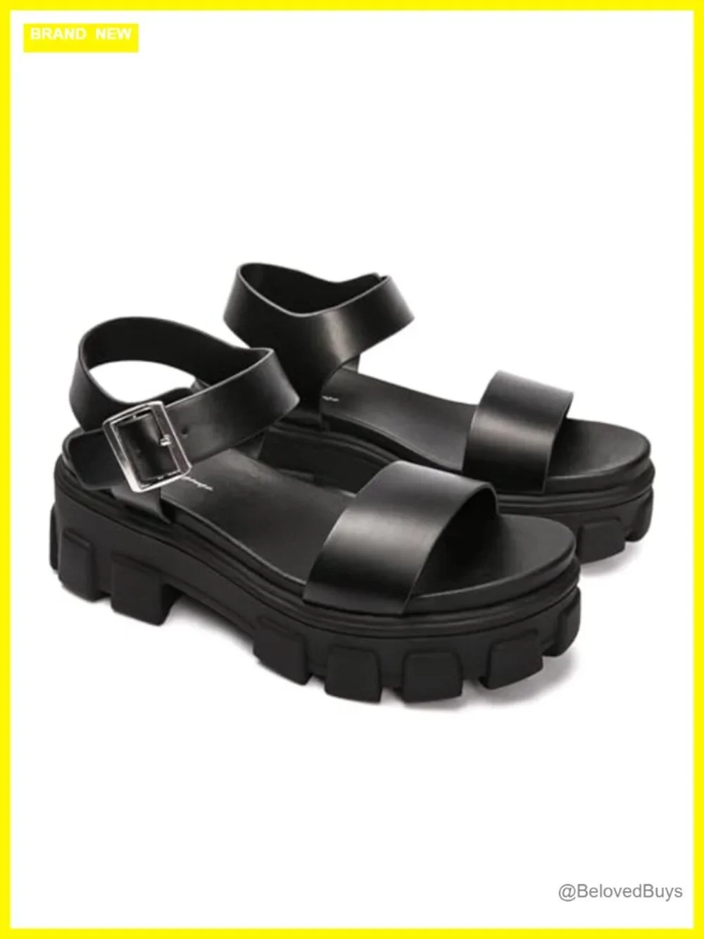 Platform Wedge Sandals Chunky Heels Ankle Strap Open Toe Lug Sole Summer Sandals